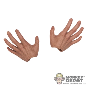 Hands: Hot Toys Darker Skin Tone Grasping (No Wrist Pegs)
