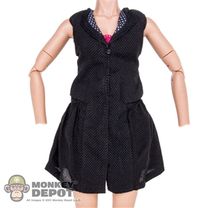 Dress: Hot Toys Scarlett Witch Black Dotted Dress