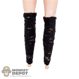 Stockings: Hot Toys Black Torn Leggings