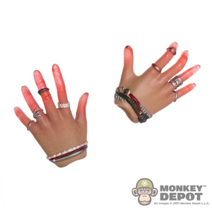 Hands: Hot Toys Scarlett Witch Red Translucent Fingertips For Power-Using Effects