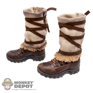 Boots: Hot Toys Female Climbing Boots w/Leg Warmers