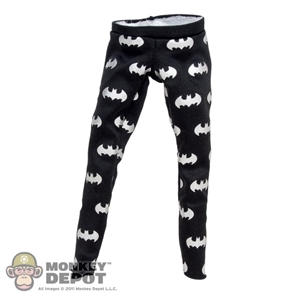 Pants: Hot Toys Black Leggings w/Batman Logo