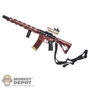Rifle: Hot Toys Custom AR-15 w/ACOG, Grip & Sling