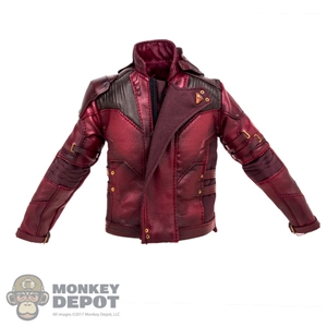 Coat: Hot Toys Star-Lord Red Leather Jacket
