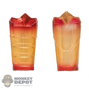 Armor: Hot Toys Gradient Red and Yellow Colored Energy-Blasting Gauntlets