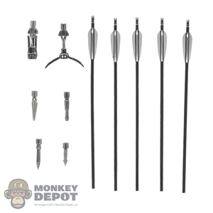 Arrow: Hot Toys 5 Pieces Arrow Set w/Interchangeable Arrowheads