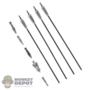 Arrow: Hot Toys 4 Pieces Arrow Set w/Interchangeable Arrowheads