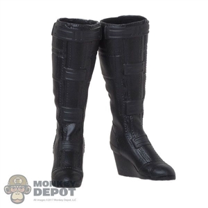 Boots: Hot Toys Black Widow Platform Boots (Female)