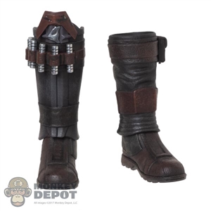 Boots: Hot Toys Brown Molded Mandalorian Boots