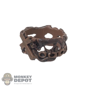 Tool: Hot Toys Mens Brown Molded Bracelet w/Cross