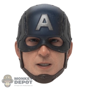 Head: Hot Toys Endgame Captain America w/Removable Face