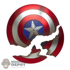 Shield: Hot Toys Broken Endgame Captain America Shield