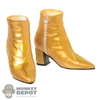 Boots: Hot Toys Female Molded Gold Boots