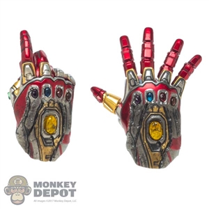 Hands: Hot Toys Iron Man Mark LXXXV Battle Damaged Hand Set (Light Up Capability)