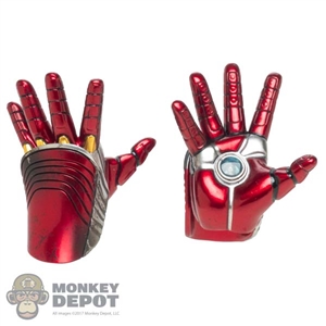 Hands: Hot Toys Iron Man Mark LXXXV Battle Damaged Hands (Hover Position) (Light Up Capability)