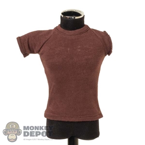 Shirt: Hot Toys Mens Burgundy Colored Shirt