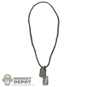 Necklace: Hot Toys Mens Chain w/Dog-Tags