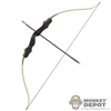 Weapon: Hot Toys Bow w/ Wood Grain Patterns and Arrow