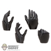 Hands: Hot Toys Female Black Gloved Hand Set