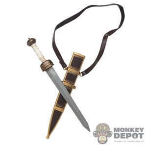 Knife: HY Toys Metal Sword w/Sheath + Belt