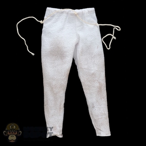 Pants: HY Toys Mens White Weathered Pants