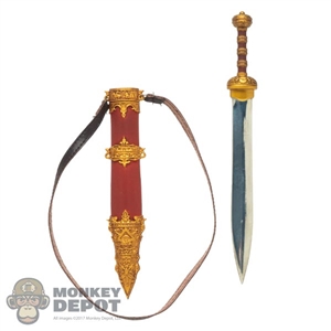 Sword: HY Toys Metal Sword w/Scabbard + Strap