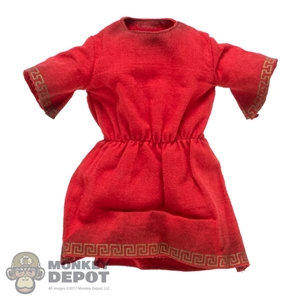 Shirts: HY Toys Mens Red Long Weathered Tunic