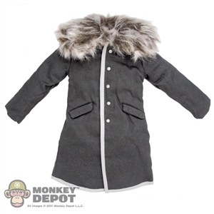 Coat: Inflames Grey Snow Jacket w/Fur Collar