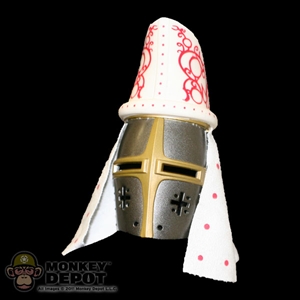 Helmet: Ignite Medieval Helm w/ Mitre (Metal,Plastic, and Cloth)