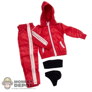 Clothing Set: In House Red Female Windbreaker Set (IH-024RD)