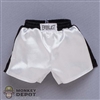 Shorts: Iconiq Studios Mens White Boxing Shorts