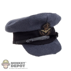 Hat: King's Toys Blue RAF Officer's Service Dress Peaked Cap