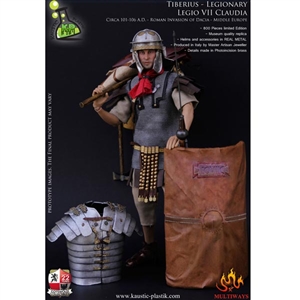 Boxed Figure: Kaustic Plastik Tiberius Claudius Maximus- Legionary with Marching Pack - Legio VII Claudia (KP0006)