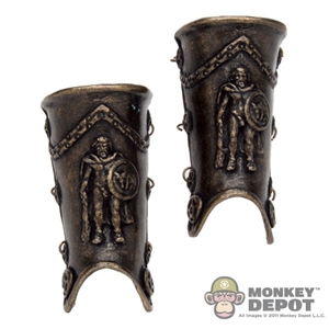 Armor: Kaustic Plastik Gladiator Leg Greaves (Metal)