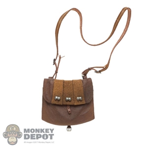 Bag: West Toys Brown Leather-Like Western Satchel