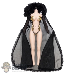 Robe: Lucifer Female Black See Through Gown
