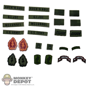 Insignia: Sideshow GI Joe Rock N Roll Patch Set