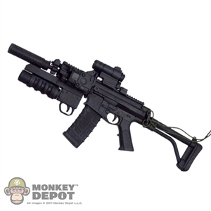 Rifle: Sideshow Robinson Arms XCR w/ Grenade Launcher, Folding Stock