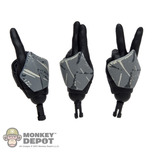 Hands: Sideshow Star Wars Clone Commander Signaling Set (3 Hands)