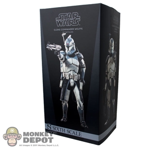 Display Box: Sideshow Star Wars Clone Commander Wolffe (EMPTY)