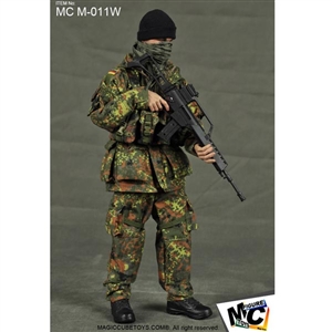 Uniform Set: Magic Cube KSK Germany's Special Forces Kommando Spezialkrafte Flecktarn Muster (MCM-011W)