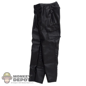 Pants: Magic Cube Black Leatherlike Pants