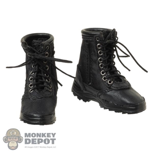Boots: Mic Toys Mens Black Tactical Boots