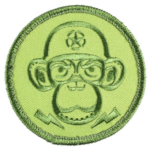 Monkey Depot Logo Patch Velcro Backed Green