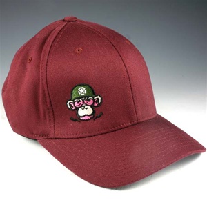 Monkey Depot Logo Flexfit Baseball Cap - Maroon