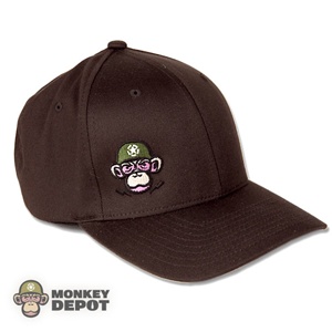 Monkey Depot Logo Flexfit Baseball Cap - Brown