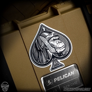 Monkey Edge Sticker - Centurion in Spades