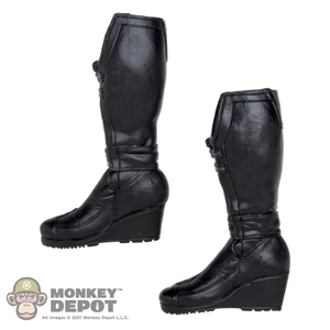 Boots: MIS Toys Black Platform Boots