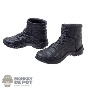 Boots: Mini Times Black Molded Tactical Boots