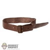 Belt: Mini Times Mens Brown Leather-Like Belt